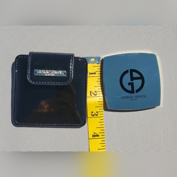 Giorgio Armani Compact Cosmetic Mirror with Black Case. Condition Is Used - Picture 10 of 14